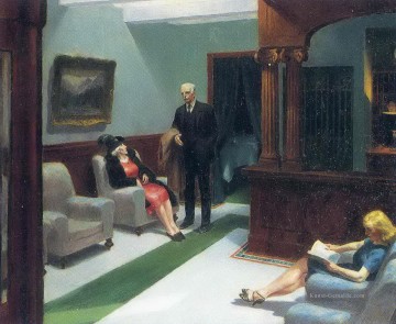 Edward Hopper Werke - Hotellobby Edward Hopper